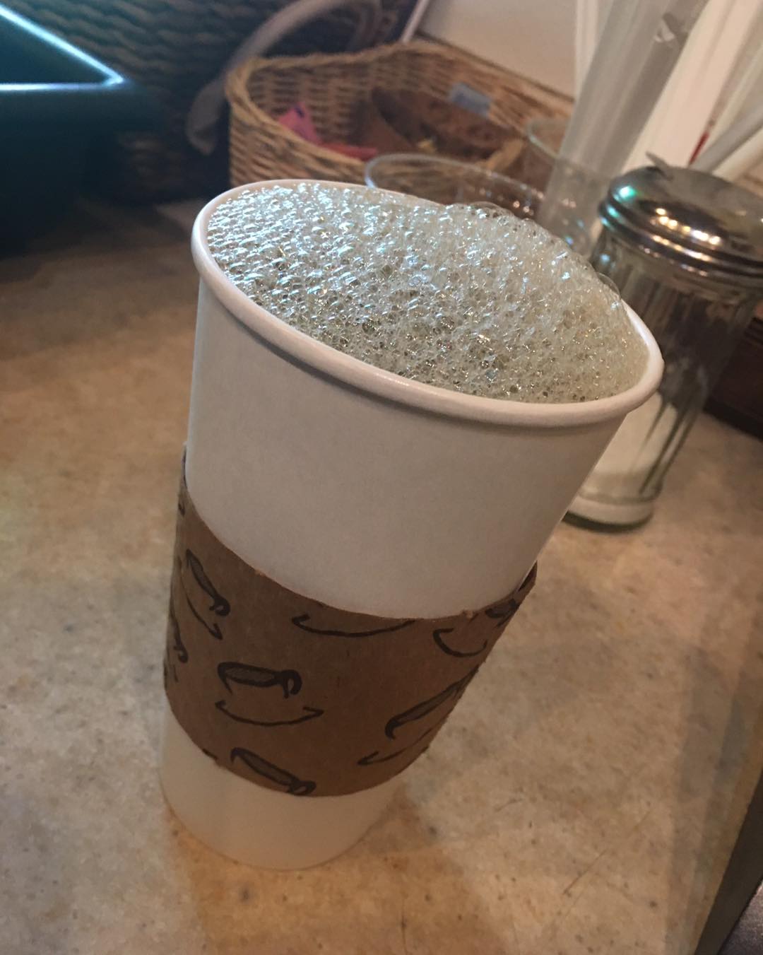 Hot regular coffee at Rocky Mountain Cafe