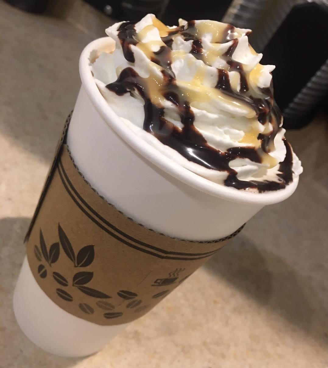 Hot chocolate at Rocky Mountain Cafe